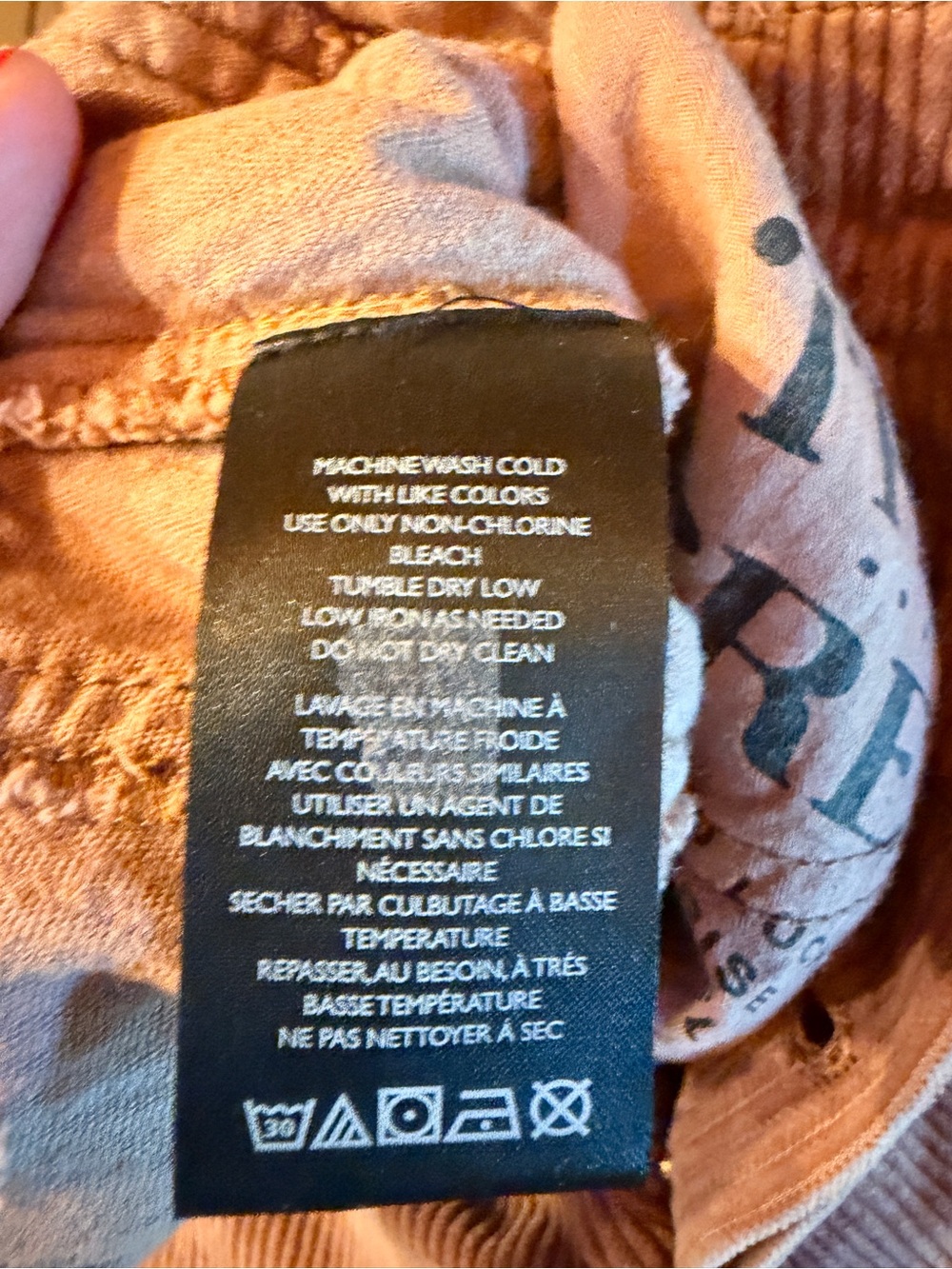 We The Free corduroy barrel pants - LIKE NEW - Picture 5 of 6